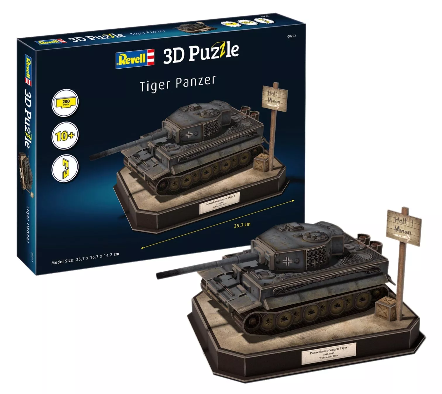 00252 German tank “Tiger I” Model Kit