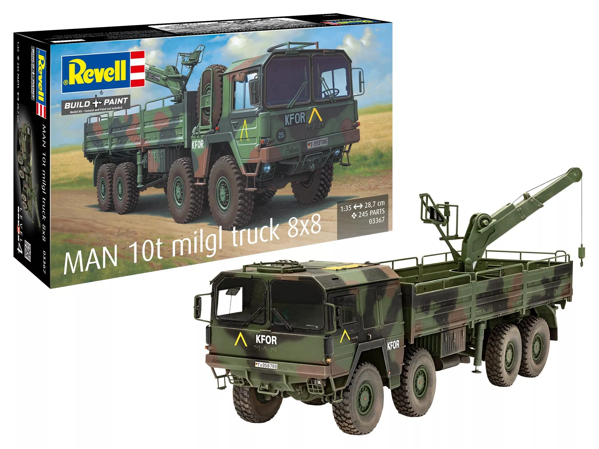 03367 MAN 10t milgl truck 8×8 Model Kit