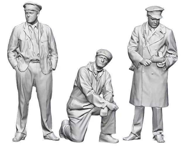 1305-076 OO Gauge 1948-1968 British Railways – Bus Crew Pack