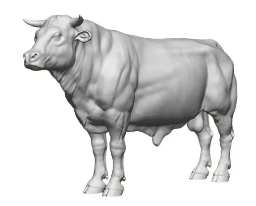 31223-148 N Gauge Pets, Wildlife & Livestock – Bull with Horns