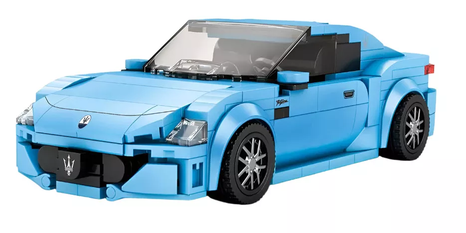 824 Maserati Sky Blue Sports Car 384pc Construction Set