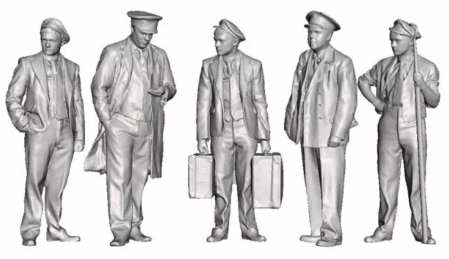9033-043 O Gauge 1948-1968 British Railways – Station Staff Bundle