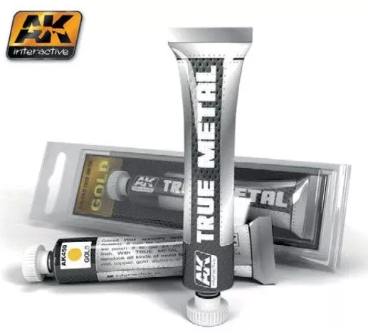 AK Interactive 450 True Metal: Gold Wax Paint 20ml Tube