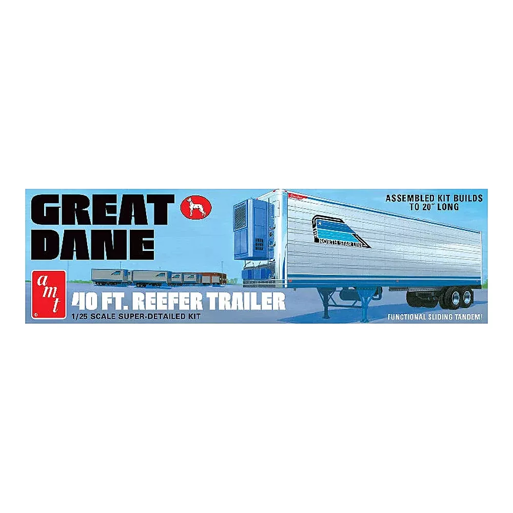 AMT 1249 1/25 Great Dane 40' Reefer Trailer Model Kit
