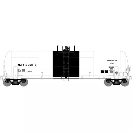 Athearn 15935 HO Scale RTC 20,900 Gallon Acid Tank Car ACTX 220119