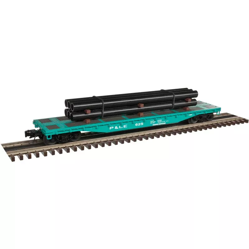 Atlas 2002006-2 PITTSBURGH & LAKE ERIE P&LE 52’6″ Flat Car TRAINMAN #625 limited O Scale NEW