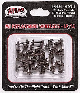 Atlas 22134 N Scale 33" Plastic Wheels for Micro-Trains Trucks