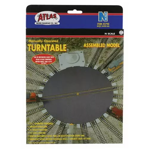 Atlas 2790 N Scale Manually Operated Turntable Assembled Model