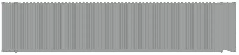 Atlas 50003831 N Undecorated 45' Standard Height Container (Pack of 3)