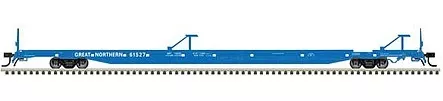 Atlas 50004447 N Scale ACF 89′ 4″ Intermodal Flatcar – Ready to Run – Master(R) — Great Northern 61526 (Big Sky Blue)