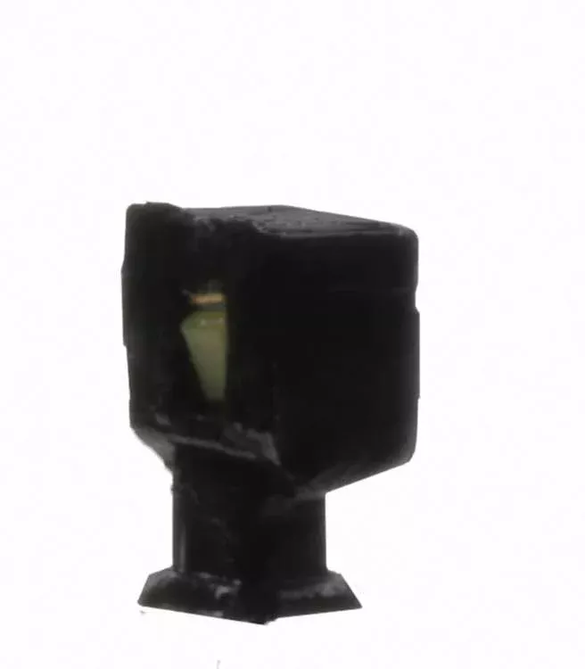 Atlas 70000199 Wall-Mount Square LED Light 3-Pack -- Black (warm white LED) N Scale