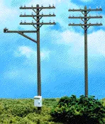 Atlas 775 Telephone Poles -- pkg(12) HO Scale