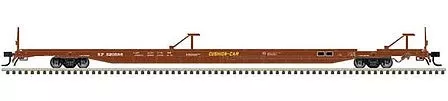 Atlas Model Railroad 50004436 N Scale ACF 89′ 4″ Intermodal Flatcar – Ready to Run – Master(R) — Southern Pacific 520578 (Boxcar Red, yellow Cushion Car Markings)