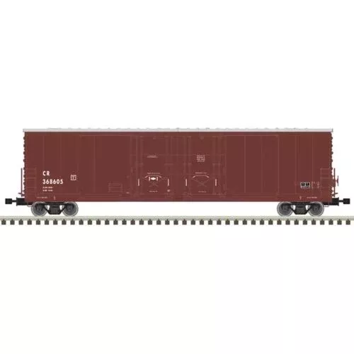 Atlas Model Railroad 50005214 N Scale Evans 53' Double Plug-Door Boxcar - Ready to Run - Master(R) -- Conrail 368619 (Boxcar Red, white)