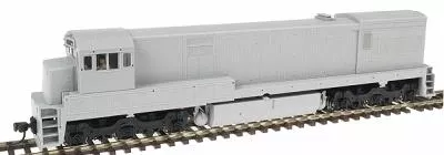 Atlas Model Railroad 7302 HO Scale Diesel GE U30C Phase II Powered – No Decoder — Undecorated w/Square Cab Headlight