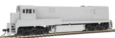 Atlas Model Railroad 7303 HO Scale Diesel GE U30C Phase II Powered – No Decoder — Undecorated w/Flat Style Nose Square Cab Headlight
