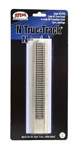 Atlas N 2590 Code 80 to Code 65 True-Track Transition Track (2)