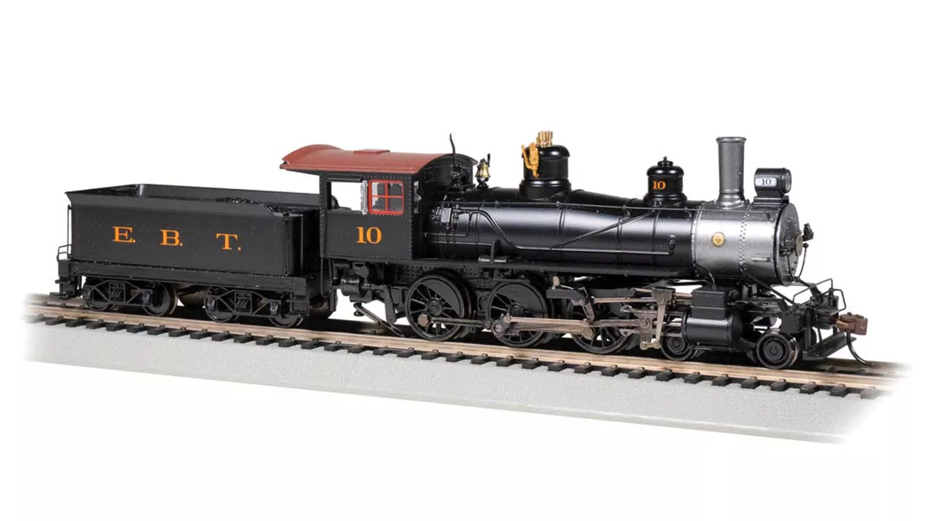 Bachmann 52206 Baldwin 4-6-0 - Standard DC -- East Broad Top #10 (black, graphite), HO Scale
