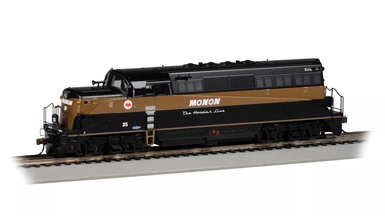 Bachmann 69202 EMD BL2 - DCC -- Monon #35 (black, gold) HO Scale