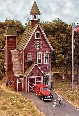 Bar Mills 612 HO Scale Smokey Hill Fire Company — Laser-Cut Wood Kit