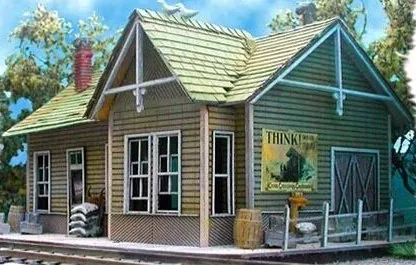Bar Mills Scale Model Works N 0912 Whistlestop Junction Kit
