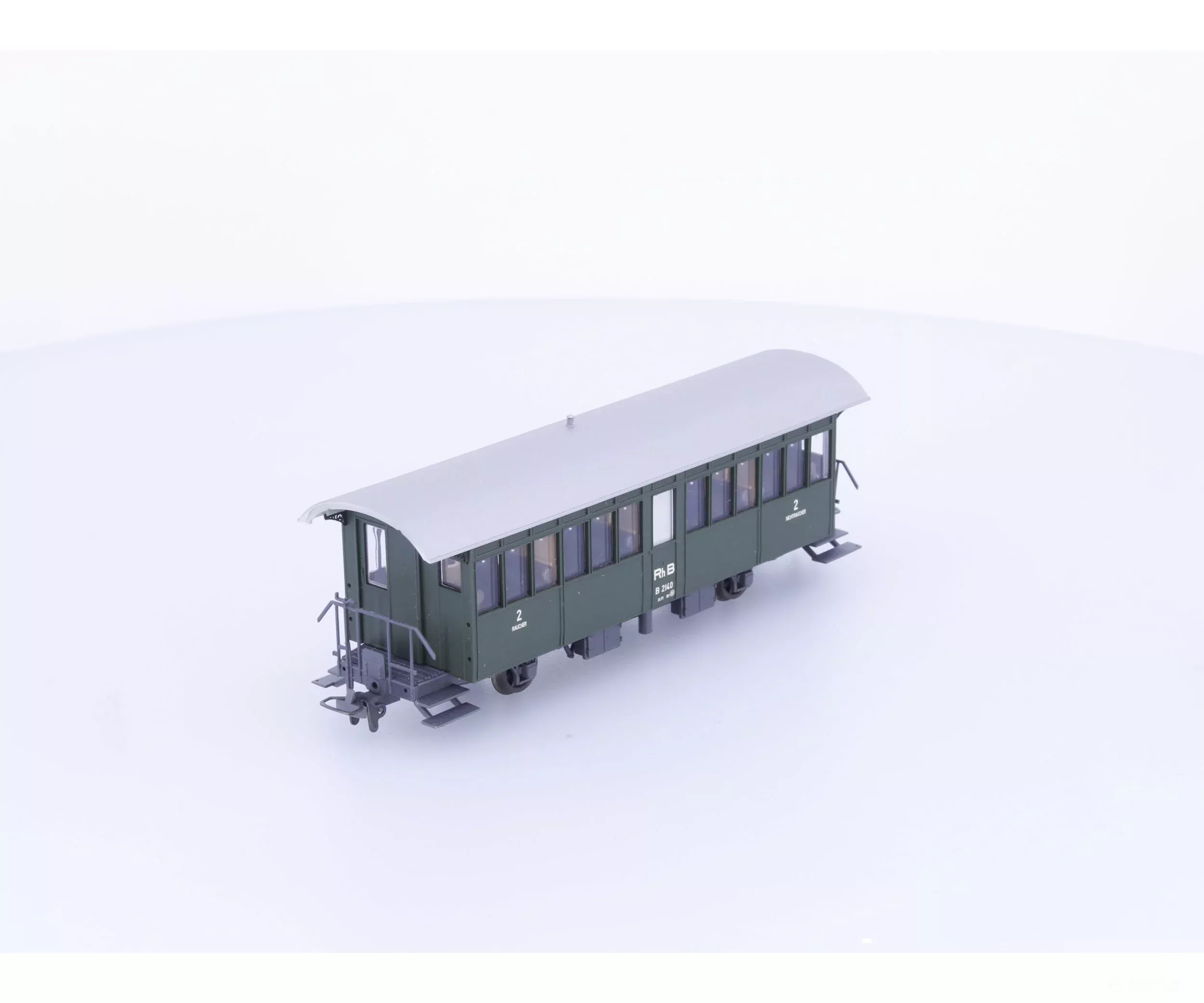 Bemo 3232120 HOm RhB 2nd Class Passenger Car 2140 (2nd Hand)
