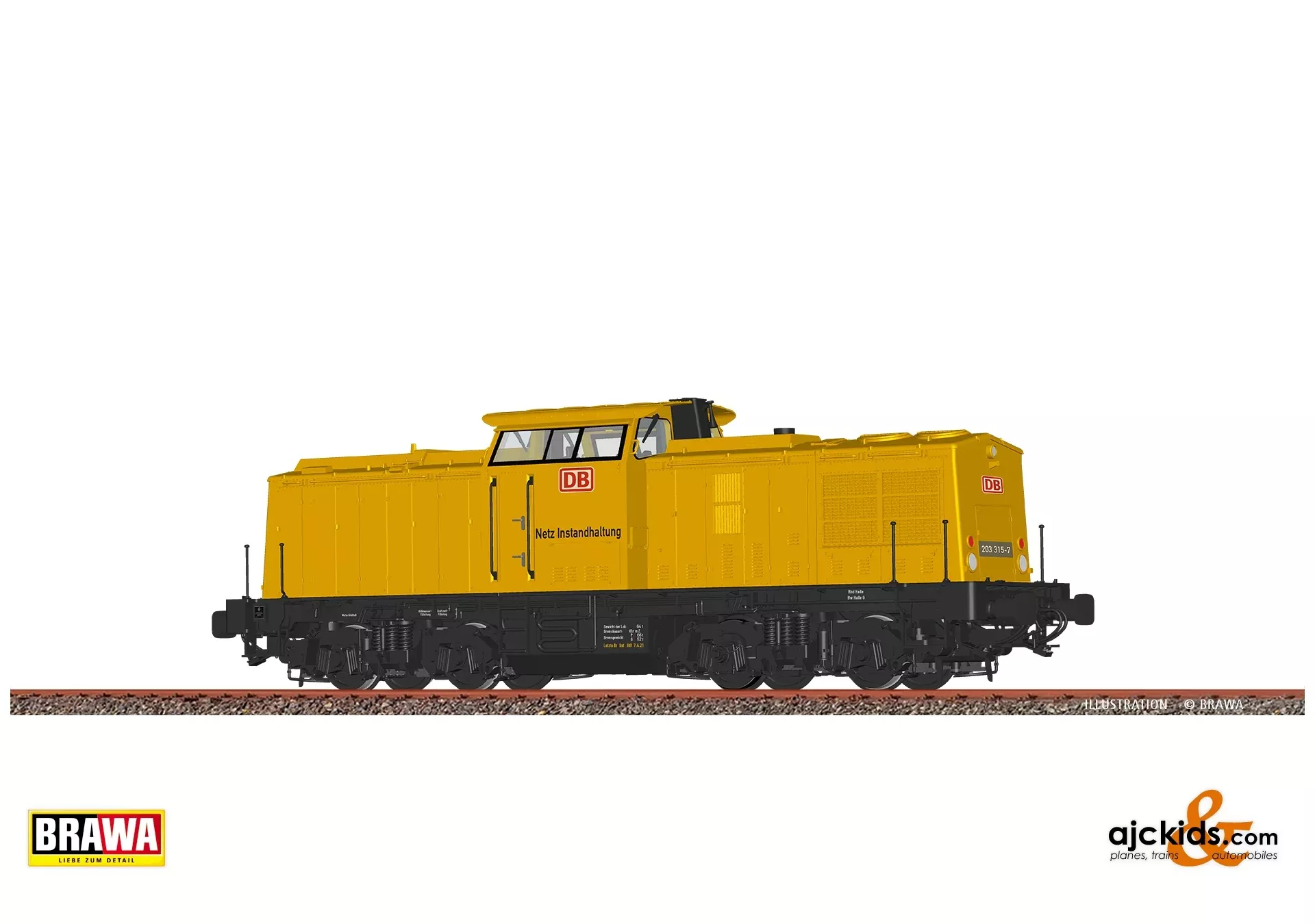 Brawa 41711 – H0 Diesel Locomotive BR 203 DB AG