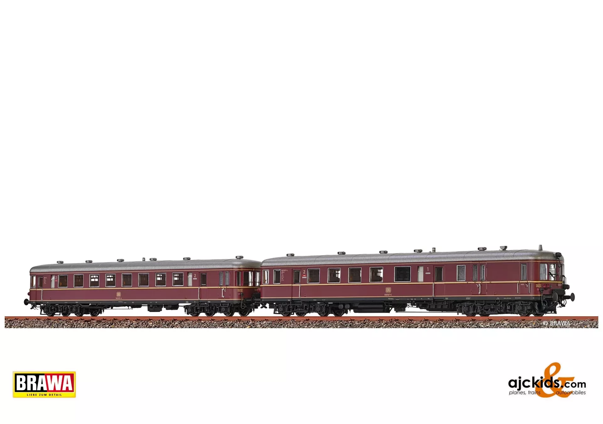 Brawa 44740 – H0 Diesel Railcar BR 660 and Trailer 945 DB