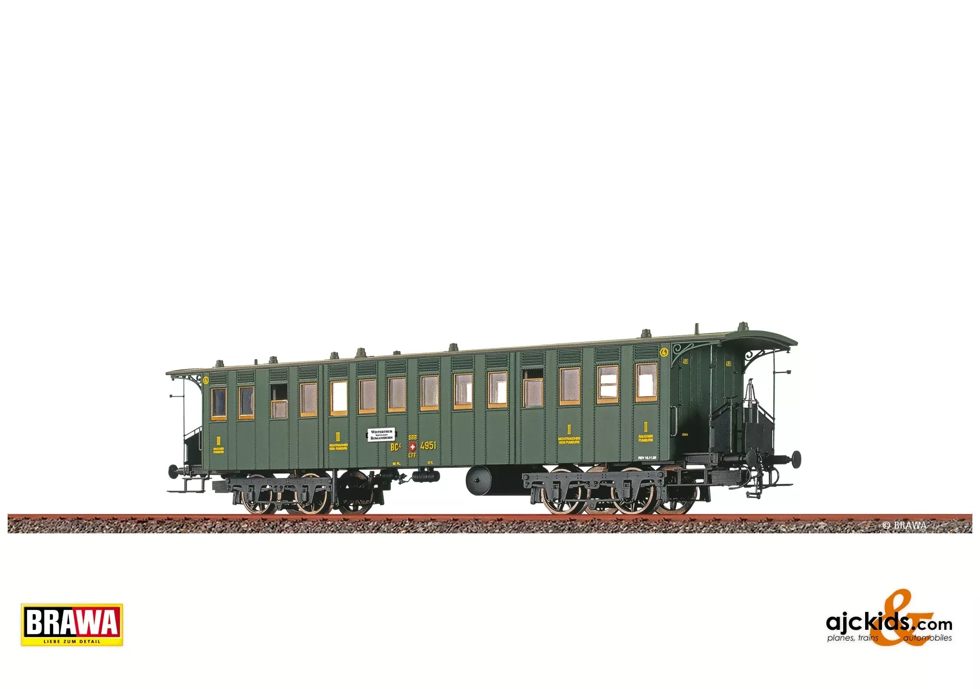 Brawa 45713 – H0 Passenger Coach BC4 SBB