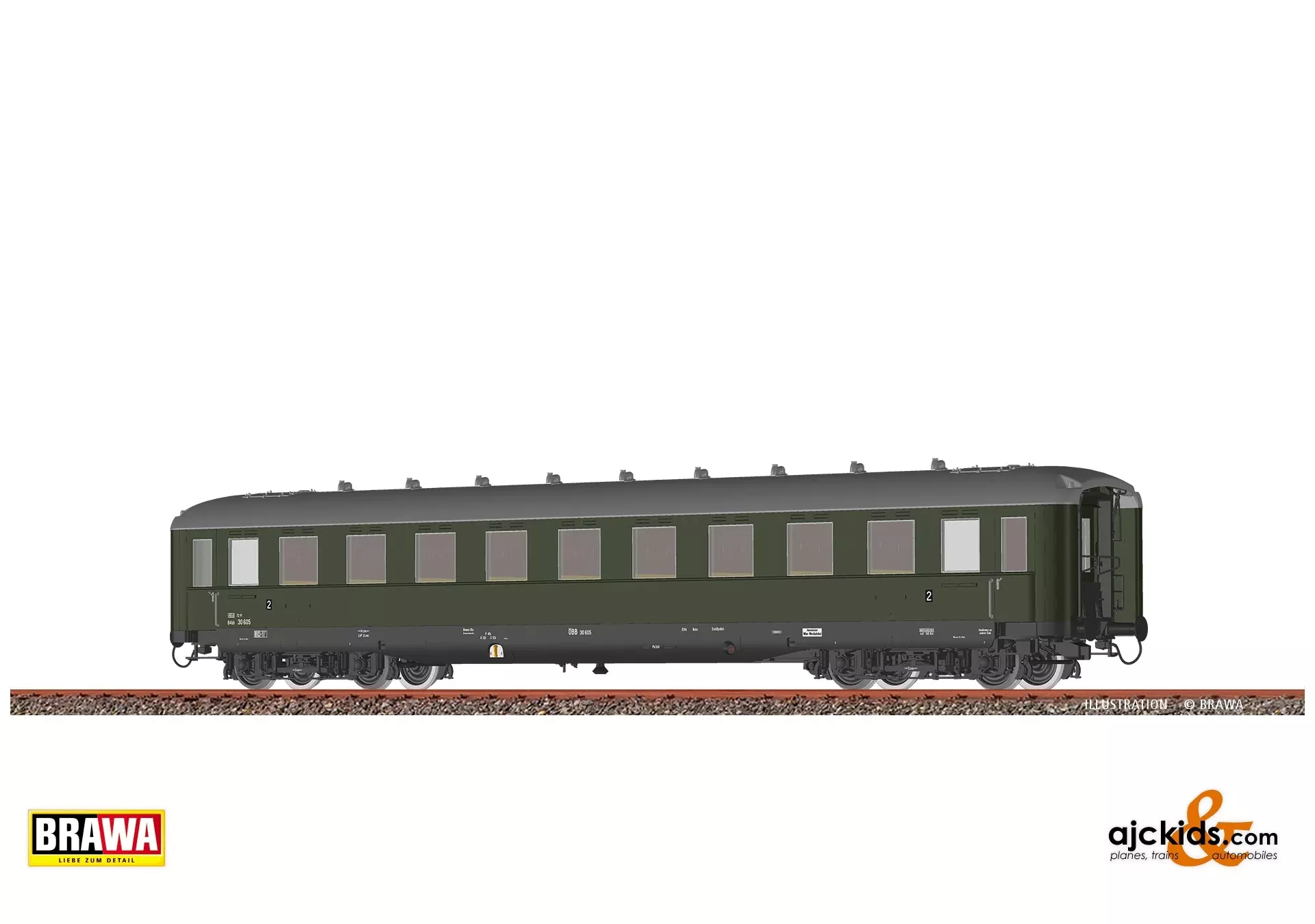 Brawa 51104 - H0 Passenger Coach B4üh ÖBB