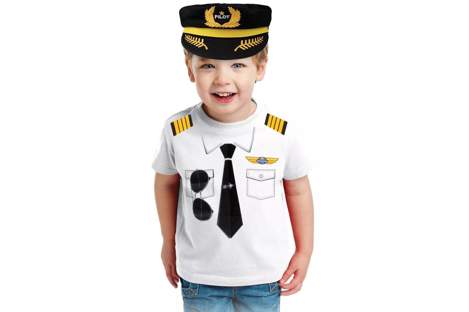 Daron T-Shirts SOC18251 Children’S Pilot T-Shirt Youth Medium
