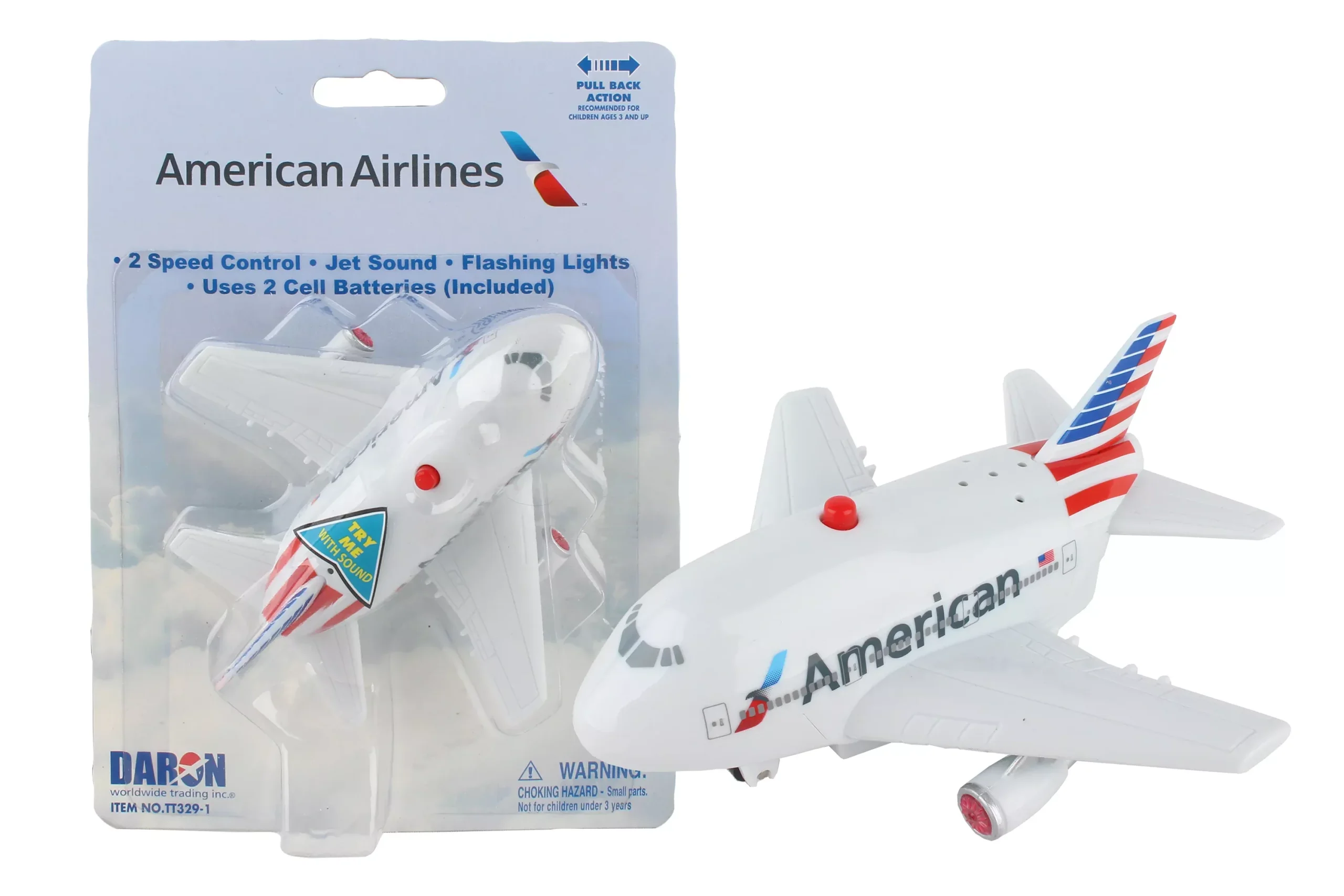 Daron Toytech TT329-1 American Airlines Pullback W/Light & Sound New Livery