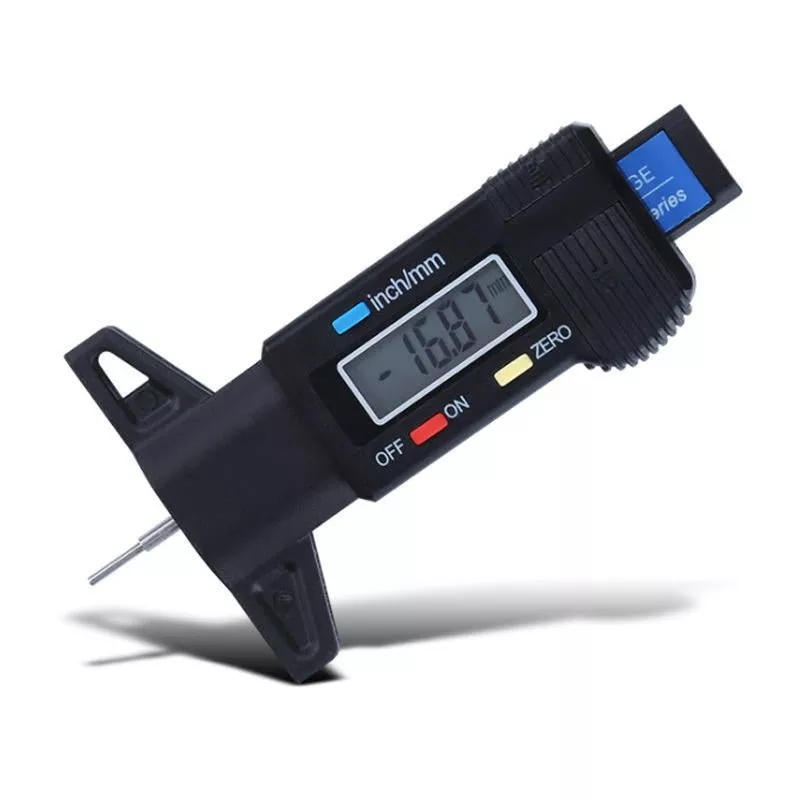 Digital Tire Tread Depth Gauge 025mm LCD Electronic Measuring Tool PB003