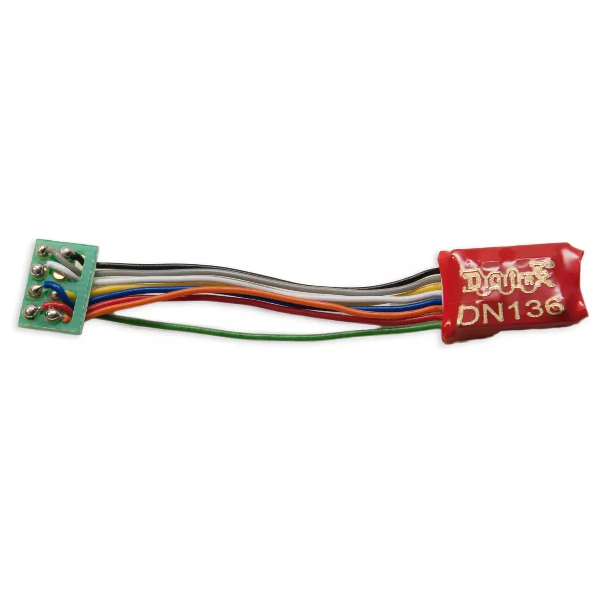 Digitrax N/HO DN136PS 1-Amp Mobile Decoder with Short 8 Pin Harness