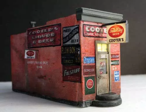 Downtown Deco HO 1084 Cooter’s Liquor Cast-Hydrocal Kit