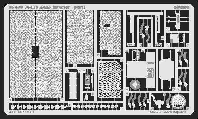 Eduard 35390 1/35 Armor- M113 ACAV Interior for TAM