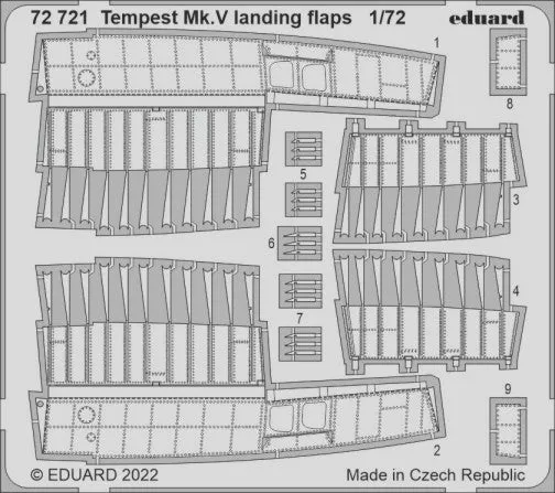 Eduard 72721 1/72 Aircraft- Tempest Mk V Landing Flaps for ARX