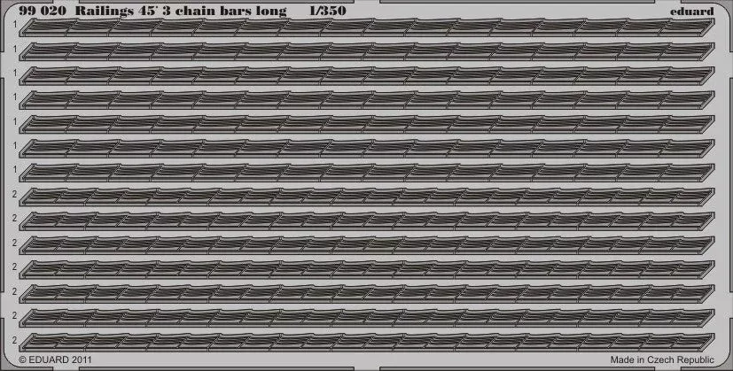 Eduard 99020 1/350 Ship- Railings 45′ 3 Chain Bars Long