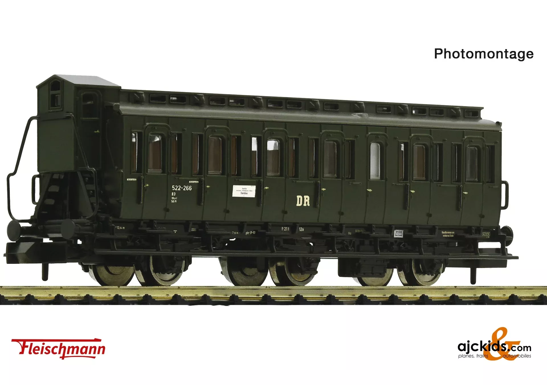 Fleischmann 6260007 – Compartment coach 2nd class, DR