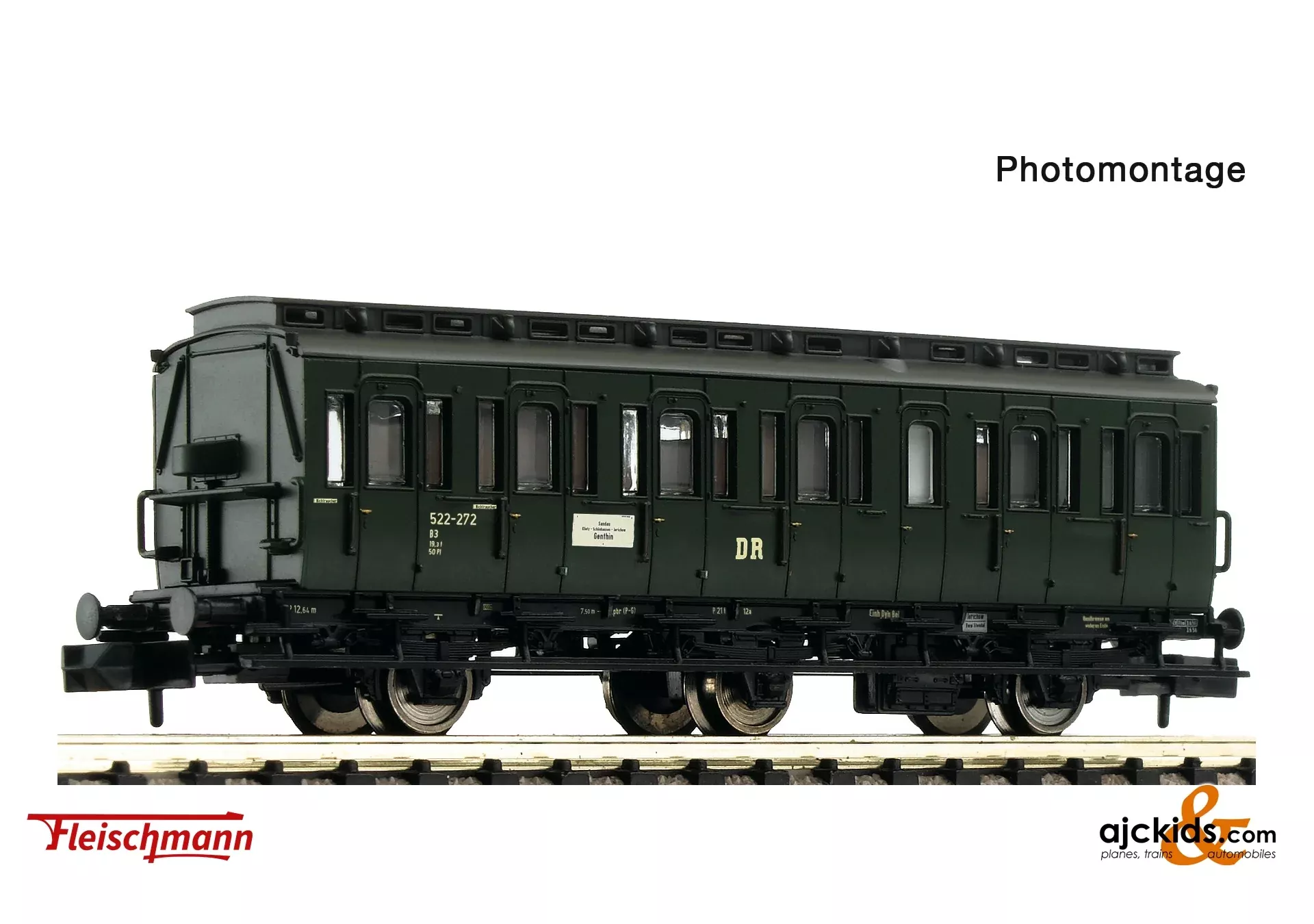 Fleischmann 6260008 – Compartment coach 2nd class, DR