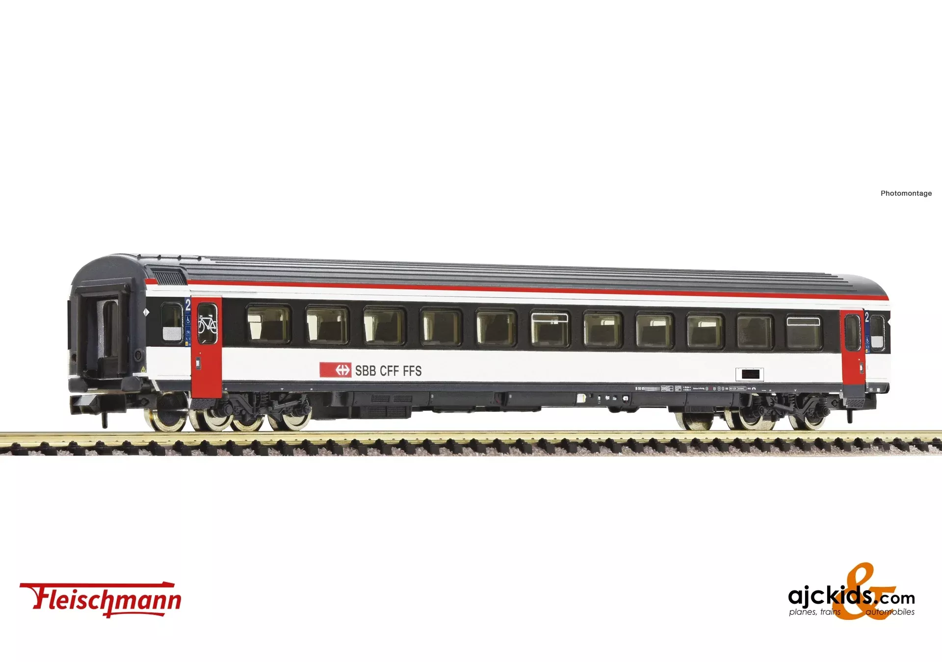 Fleischmann 6260017 – 2nd class passenger coach, SBB