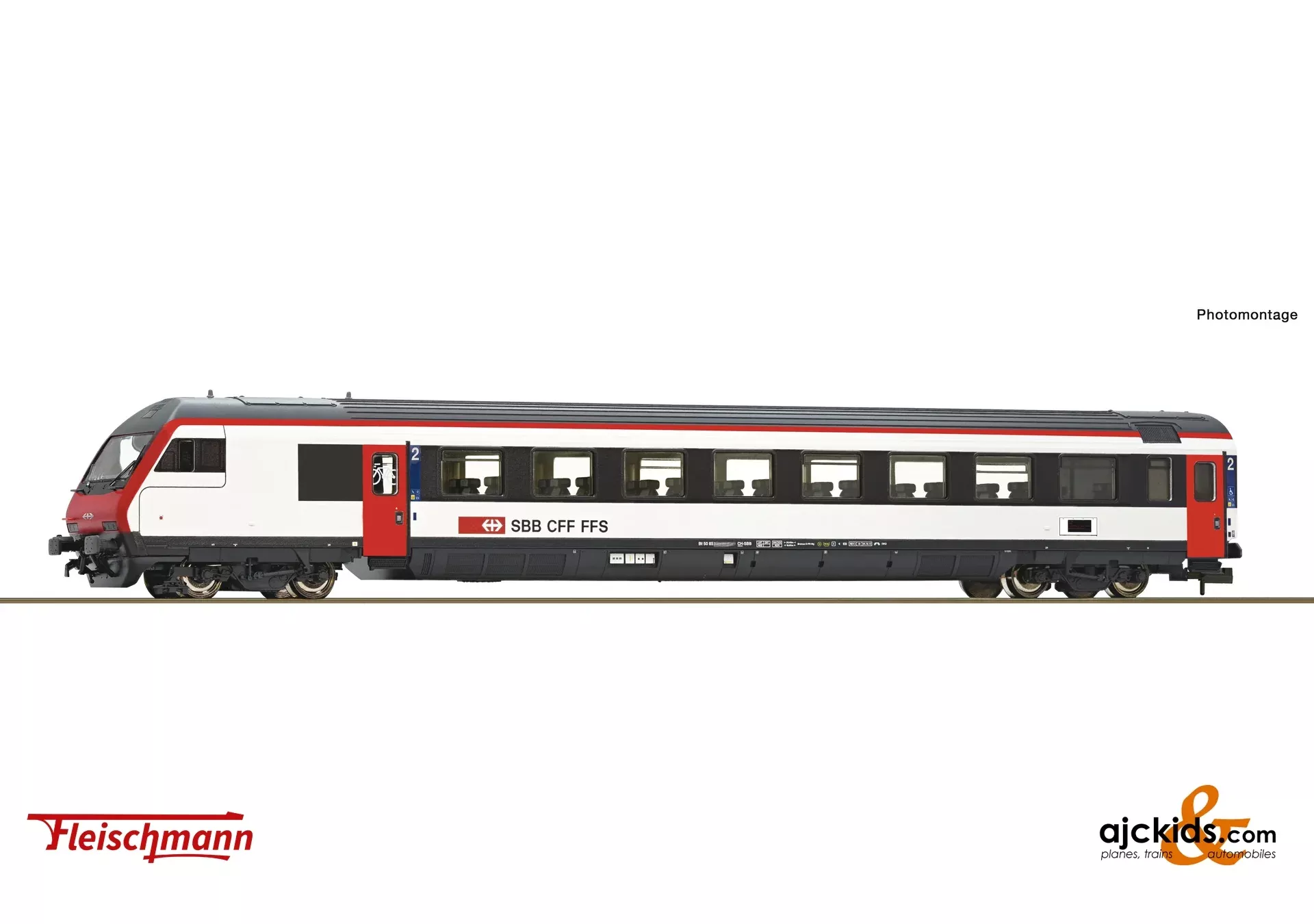 Fleischmann 6260018 – 2nd class control cab coach for EW-IV push-pull trains, SBB
