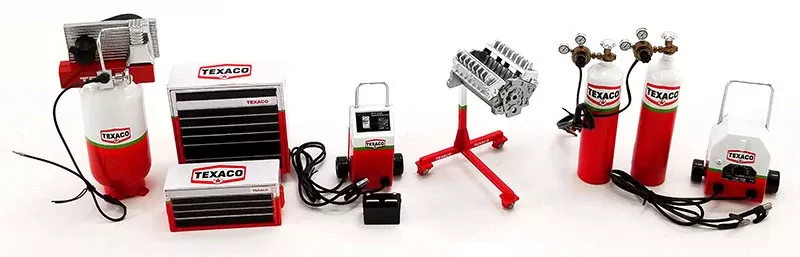 GMP 18961 1/18 Scale Texaco – Shop Tool Set #1 Set Includes: