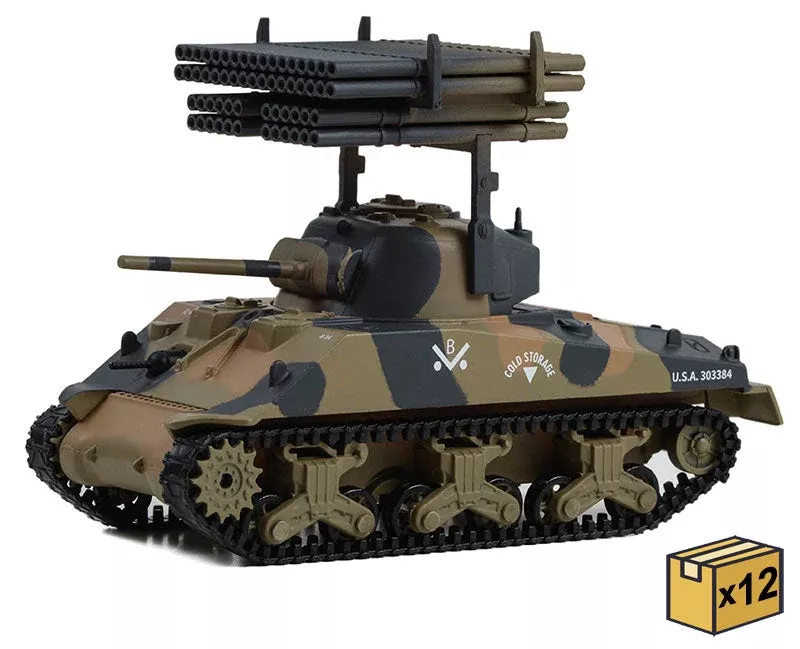 Greenlight 30441-CASE 1/64 Scale 1945 M4 Sherman Tank