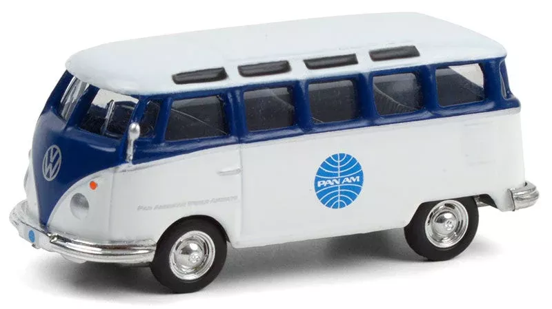 Greenlight 36020-A 1/64 Scale Pan Am Airways – 1964 Volkswagen Samba Bus