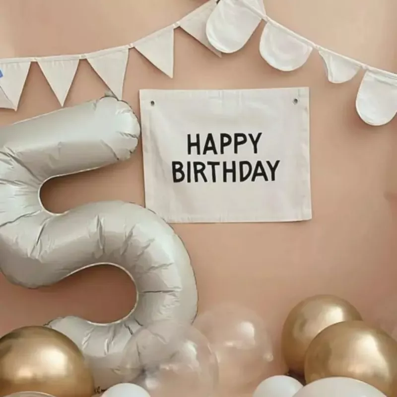 “Happy Birthday” Canvas Banner