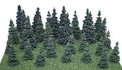 Heki 306 All Scale Assorted Pine Trees -- 2 to 3-1/2"5.1 to 8.9cm pkg(30)