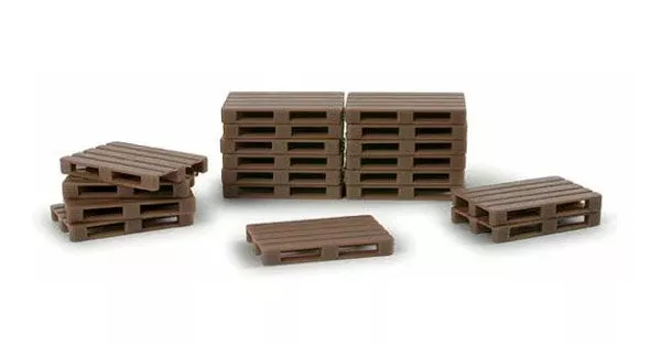Herpa 052900 1/87 Scale Pallets – 50 Pieces European size