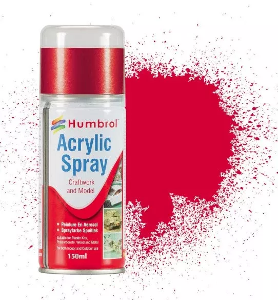 # Humbrol Number 19 150 ml acrylic paint gloss red aero