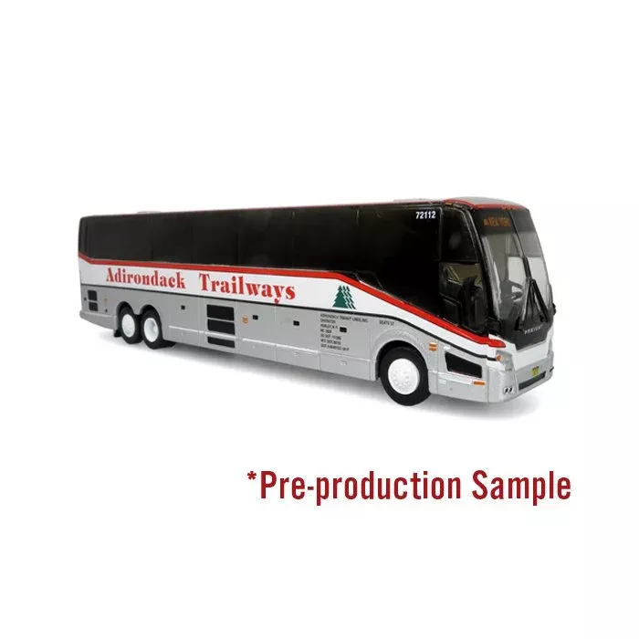Iconic Replicas HO 87-0419 2022 Prevost H3-45 Coach, Adirondack Trailways